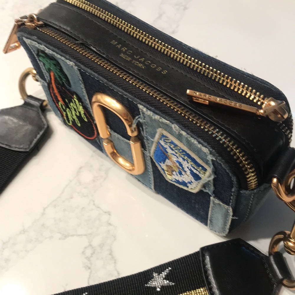 Marc Jacobs denim patch snapshot crossbody bag - Picture 10 of 11